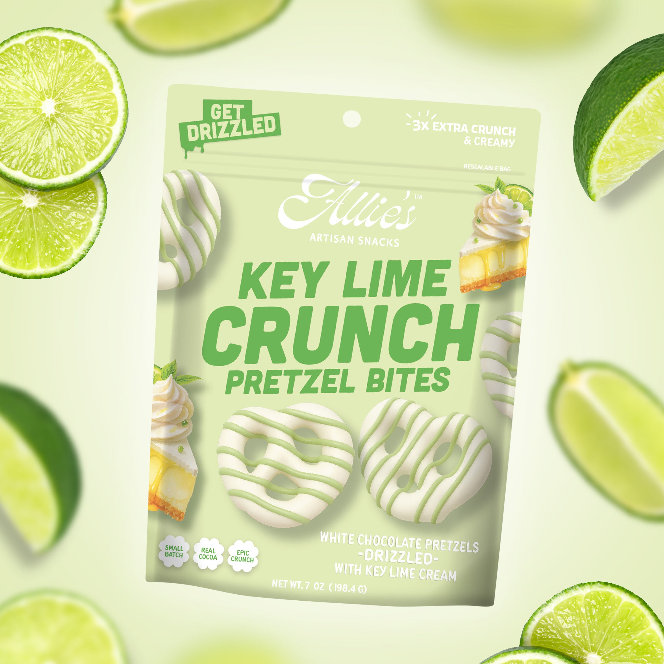 Key Lime Crunch Pretzels